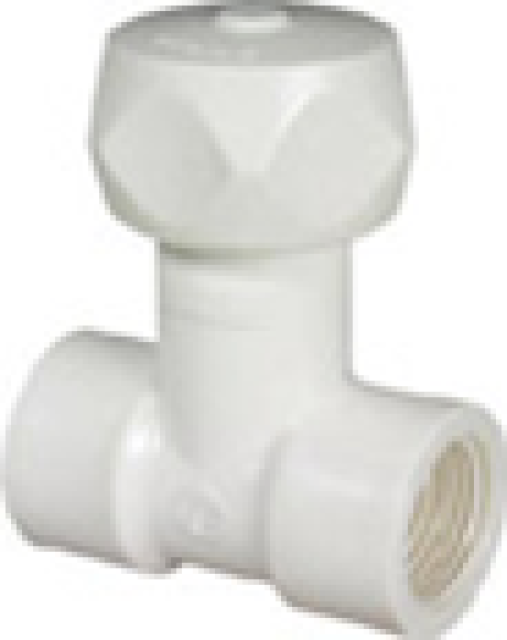 llave de paso blanca